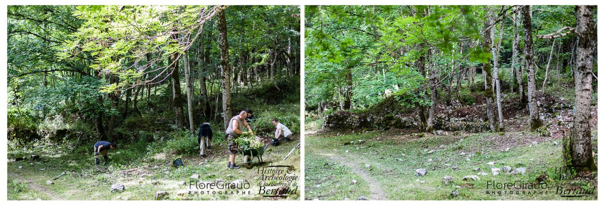 Une dévégétalisation de vestiges s'impose et permet de redécouvrir l'importance des vestiges et leur organisation