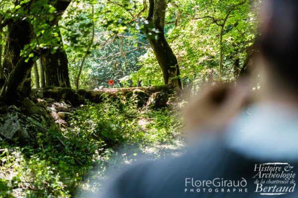 Les levées topographiques entres arbres et vestiges ne sont pas de tout repos